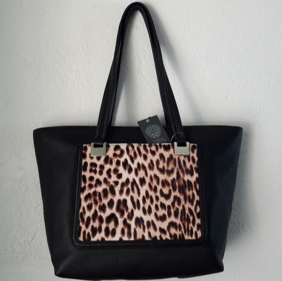 Vince Camuto Handbags - NWT VINCE CAMUTO GROUP RETA LEOPARD SMALL TOTE BAG